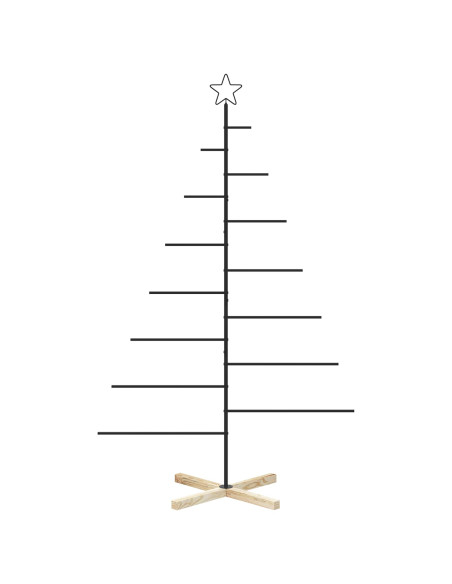 Albero di Natale in metallo con supporto KUOPIO 180 cm Acciaio