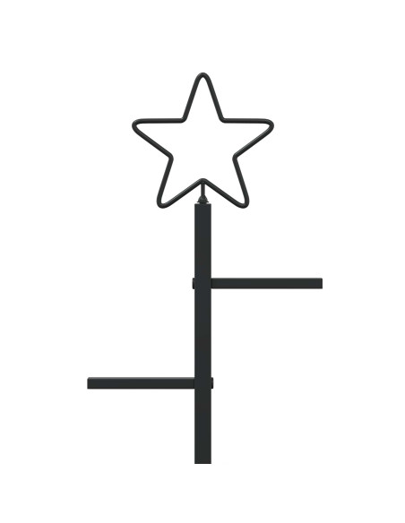 Albero di Natale in metallo con supporto KUOPIO 180 cm Acciaio