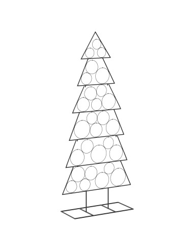 Albero di Natale in metallo con supporto KUOPIO 180 cm Acciaio