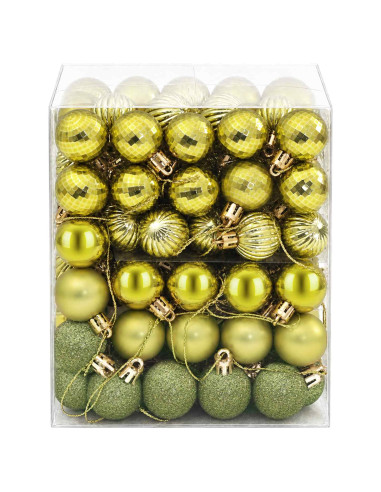 Set di Palline di Natale 150 pz Verde chiaro 3 cm Polistirolo