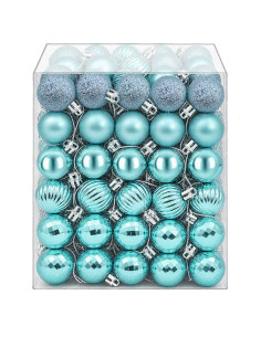 Set di Palline di Natale 150 pz Turchese 3 cm Polistirolo 2