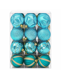 Set di Palline di Natale 36 pz Verde 6 cm Polistirolo 2