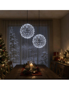 Luce a punta di Natale 2 pz 600 LED Bianco freddo Ø 30 x 32 cm