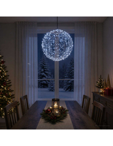 Luce a punta di Natale 300 LED Bianco freddo Ø 30 x 32 cm