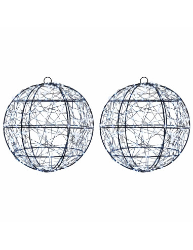 Luce a punta di Natale 2 pz 600 LED Bianco freddo Ø 30 x 32 cm