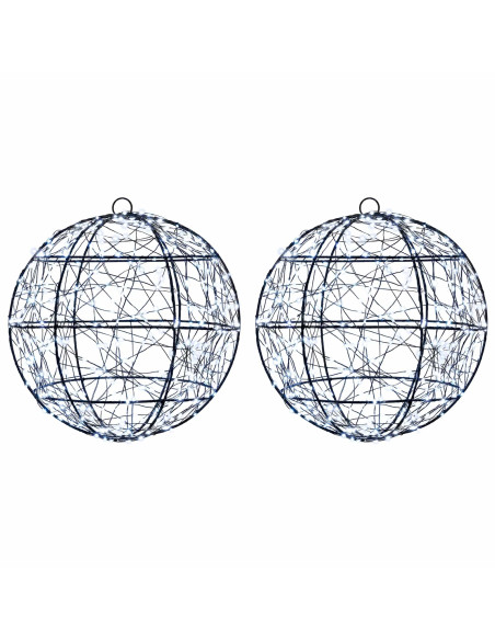 Luce a punta di Natale 2 pz 600 LED Bianco freddo Ø 30 x 32 cm