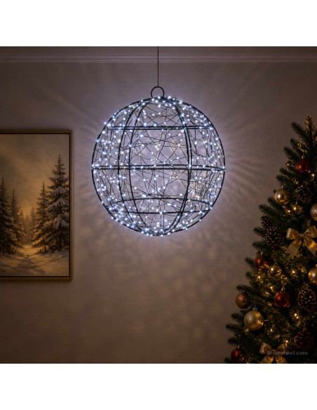 Luce a punta di Natale 300 LED Bianco freddo Ø 30 x 32 cm