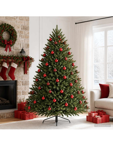 Set di Palline di Natale 30 pz Rosso 6 cm Polistirolo