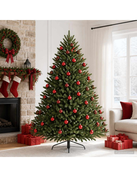 Set di Palline di Natale 30 pz Rosso 6 cm Polistirolo