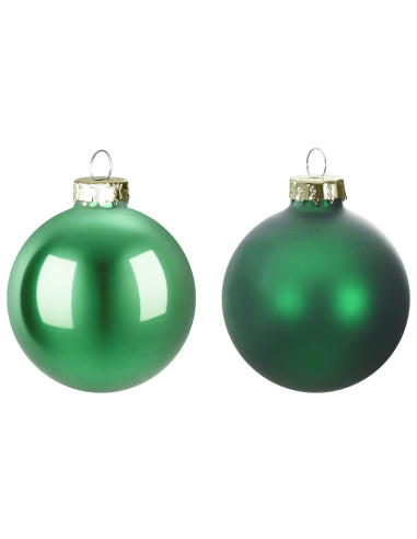 Set di Palline di Natale 30 pz Verde 6 cm Polistirolo