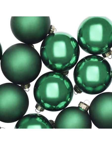Set di Palline di Natale 30 pz Verde 6 cm Polistirolo