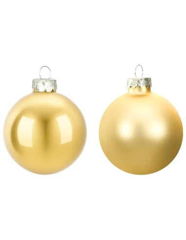 Set di Palline di Natale 30 pz Oro 6 cm Polistirolo