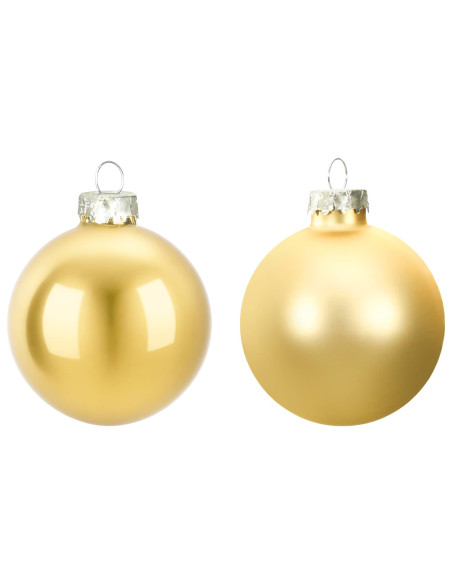Set di Palline di Natale 30 pz Oro 6 cm Polistirolo