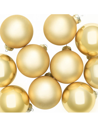 Set di Palline di Natale 30 pz Oro 6 cm Polistirolo