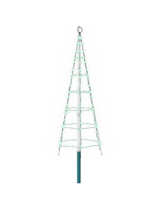 Luci per albero di Natale con picchetti e asta per bandiera 2