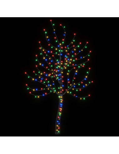 Albero di Natale da parete a LED 180 cm 200 LED Multicolore
