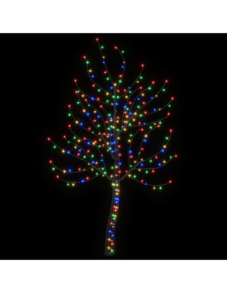 Albero di Natale da parete a LED 180 cm 200 LED Multicolore