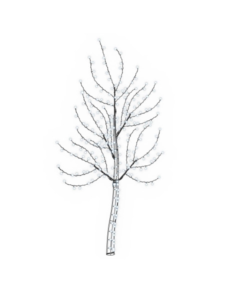 Albero di Natale da parete a LED 180 cm 200 LED Bianco freddo
