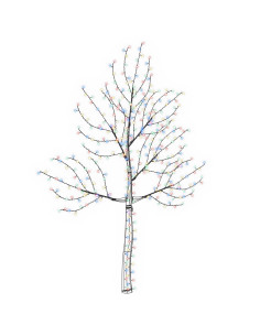 Albero di Natale da parete a LED 210 cm 312 LED Multicolore 2