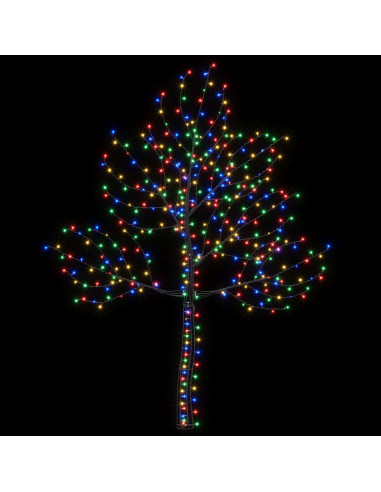 Albero di Natale da parete a LED 210 cm 312 LED Multicolore