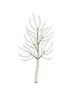 Albero di Natale da parete a LED 150 cm 140 LED Bianco caldo 2