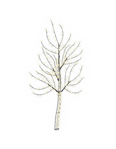Albero di Natale da parete a LED 150 cm 140 LED Bianco caldo