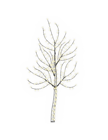 Albero di Natale da parete a LED 150 cm 140 LED Bianco caldo