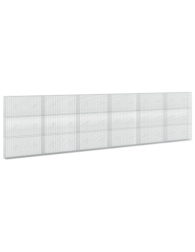 Gabione con filo da 3,5 mm e rete da 5x2,5 cm 600x20x150 cm
