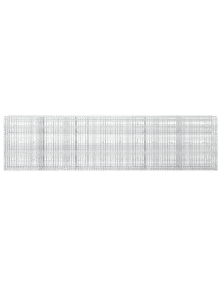 Gabione con filo da 3,5 mm e rete da 5x2,5 cm 600x20x150 cm