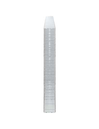 Gabione con filo da 3,5 mm e rete da 5x2,5 cm 600x20x150 cm