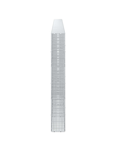 Gabione con filo da 3,5 mm e rete da 5x2,5 cm 600x20x150 cm