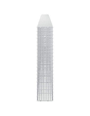 Gabione con filo da 3,5 mm e rete da 5x2,5 cm 550x20x100 cm