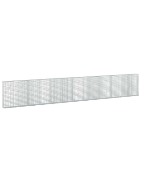 Gabione con filo da 3,5 mm e rete da 5x2,5 cm 650x20x100 cm