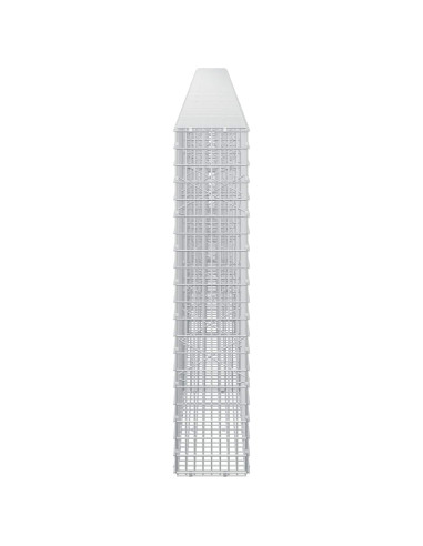 Gabione con filo da 3,5 mm e rete da 5x2,5 cm 650x20x100 cm