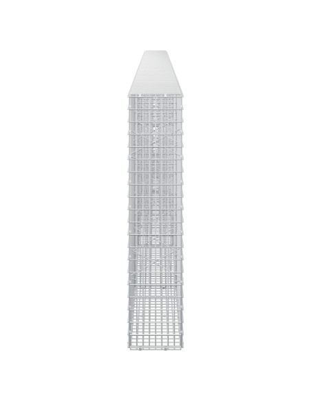 Gabione con filo da 3,5 mm e rete da 5x2,5 cm 650x20x100 cm
