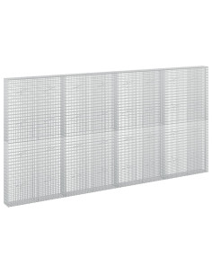 Gabione con filo da 3,5 mm e rete da 5x2,5 cm 400x20x200 cm 2