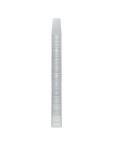Gabione con filo da 3,5 mm e rete da 5x2,5 cm 400x20x200 cm