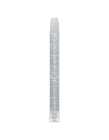 Gabione con filo da 3,5 mm e rete da 5x2,5 cm 400x20x200 cm