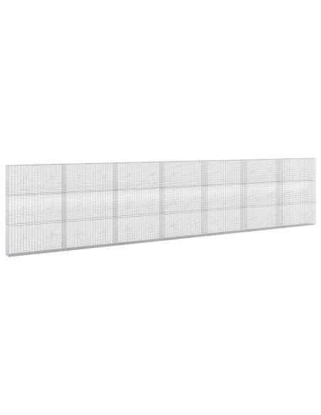 Gabione con filo da 3,5 mm e rete da 5x2,5 cm 700x20x150 cm