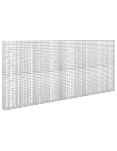 Gabione con filo da 3,5 mm e rete da 5x2,5 cm 450x20x200 cm
