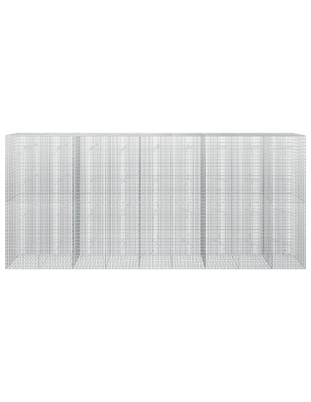 Gabione con filo da 3,5 mm e rete da 5x2,5 cm 450x20x200 cm