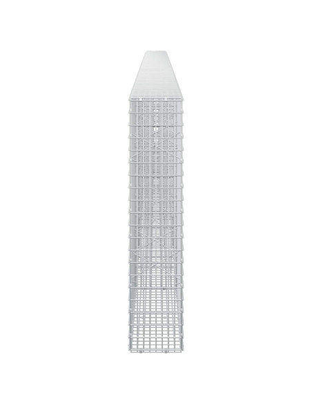 Gabione con filo da 3,5 mm e rete da 5x2,5 cm 700x20x100 cm