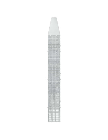 Gabione con filo da 3,5 mm e rete da 5x2,5 cm 1200x20x150 cm