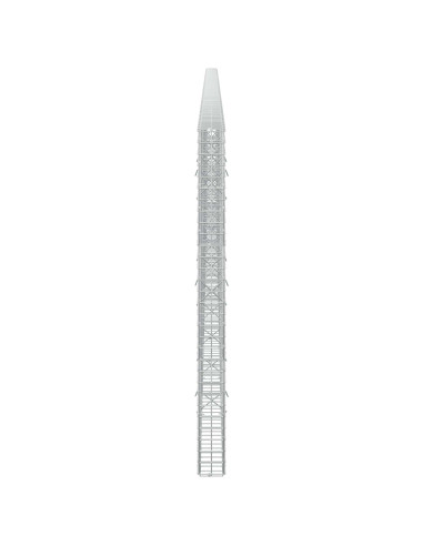 Gabione con filo da 5 mm e rete da 5x5 cm 700x10x150 cm