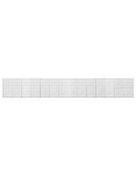 Gabione con filo da 5 mm e rete da 5x5 cm 700x10x100 cm