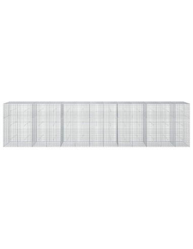 Gabione con filo da 5 mm e rete da 5x5 cm 650x50x150 cm