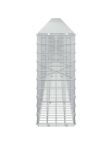 Gabione con filo da 5 mm e rete da 5x5 cm 650x20x50 cm