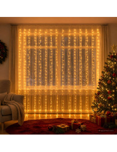 Tenda luminosa Trasparente 600 x 300 cm PVC 600 LED