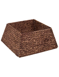 Collare per Albero di Natale Quadrato Marrone 70 x 70 x 28 cm 2