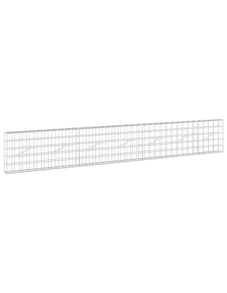 Gabione con filo da 5 mm e rete 10x10 cm 350x10x50 cm